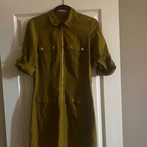 Collared Belted Dress